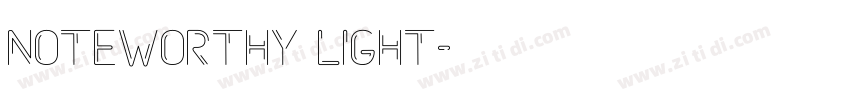 Noteworthy Light字体转换